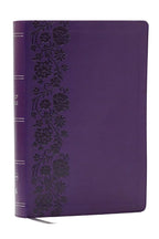 NKJV Giant Print End-of-Verse Reference Bible, Purple Leathersoft, Red Letter, Comfort Print: Holy Bible cover image