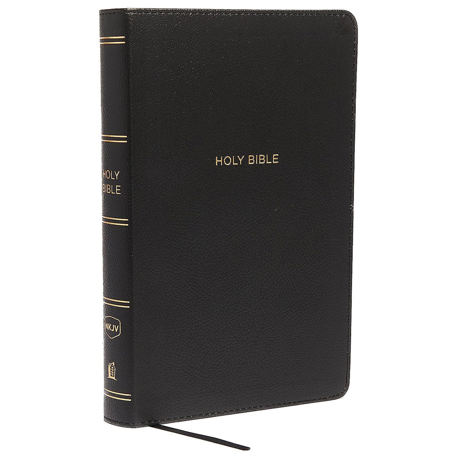 NKJV Black Imitation Leather Personal Size Reference Bible Giant Comfort Print