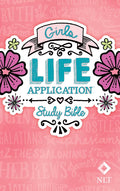 Tyndale NLT Girls Life Application Study Bible, Pink (Hardcover), NLT Bible with Over 800 Notes and Features, Foundations for Your Faith Sections cover image