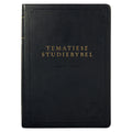 NLV Swart Kunsleer Tematiese Studiebybel Met Duimgrepe