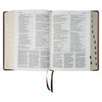 NLV Neutbruin Kunsleer Tematiese Studiebybel Met Duimgrepe