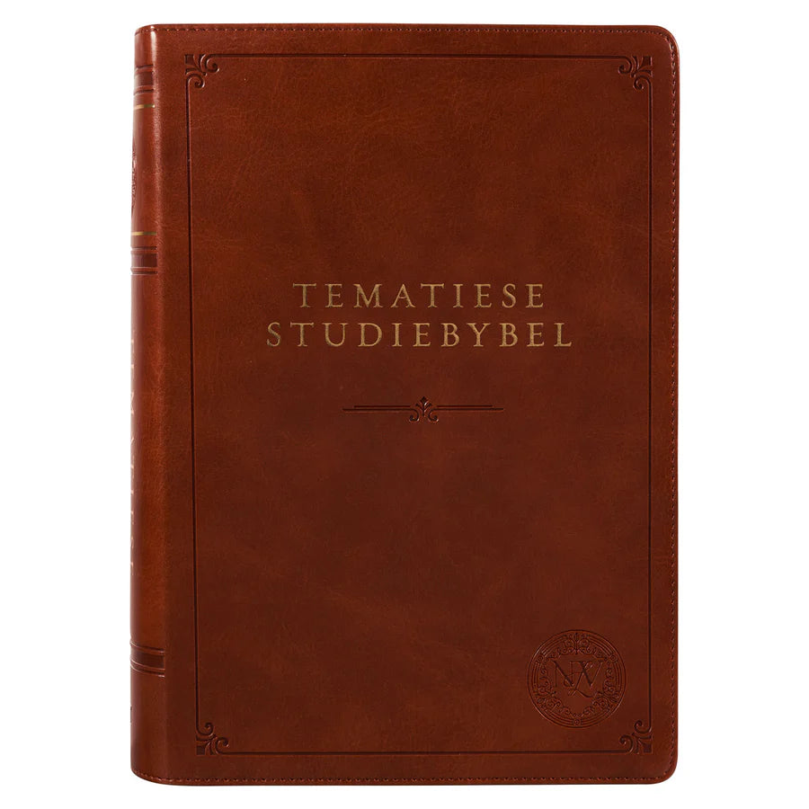 NLV Neutbruin Kunsleer Tematiese Studiebybel Met Duimgrepe