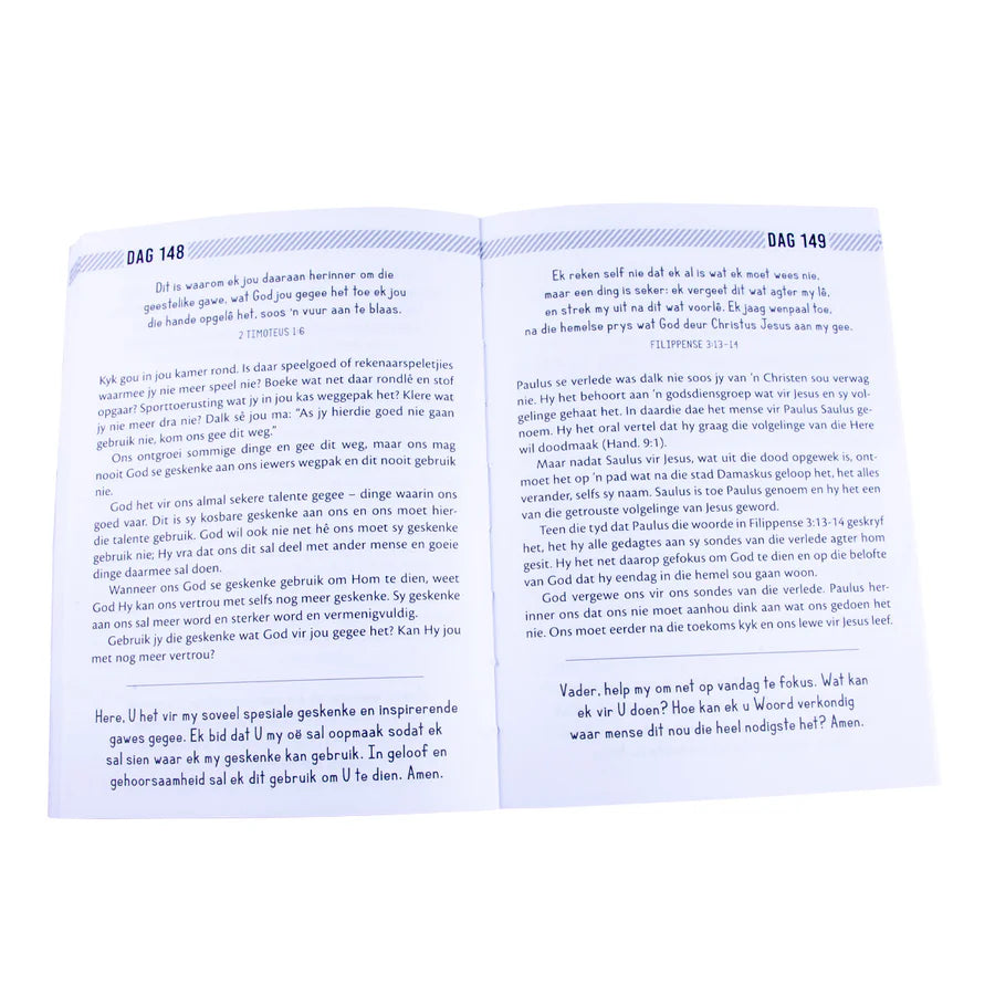 'n Bybeldagboek Vir Seuns