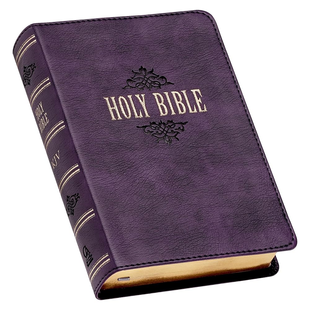 KJV Compact Large Print Lux-Leather Purple cover image
