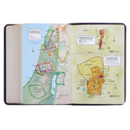 KJV Purple Faux Leather Compact Bible Large Print Red Letter