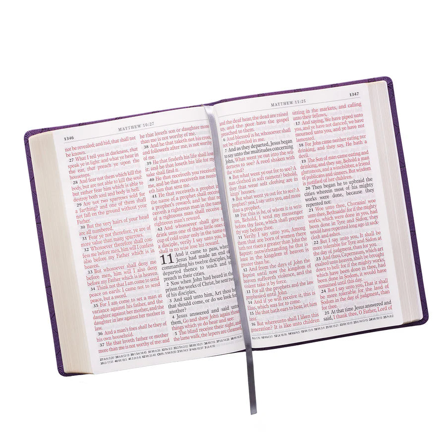 KJV Holy Bible, Super Giant Print Faux Leather Red Letter Edition