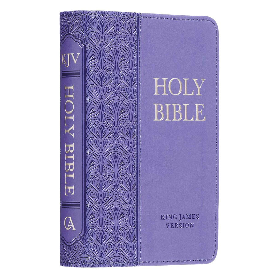 KJV Holy Bible, Mini Pocket Size, Faux Leather Red Letter Edition