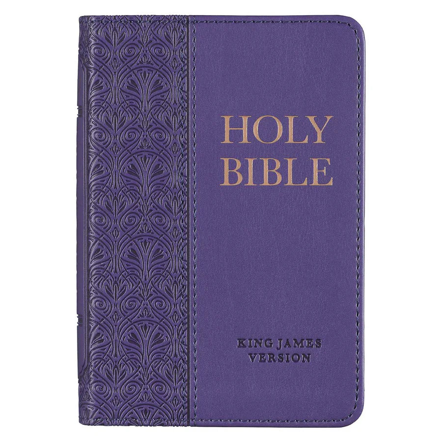 KJV Holy Bible, Mini Pocket Size, Faux Leather Red Letter Edition