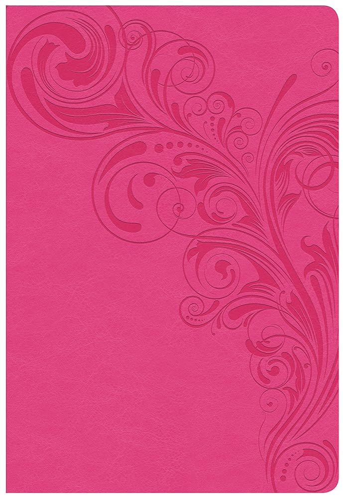 CSB Super Giant Print Reference Bible, Pink LeatherTouch cover image