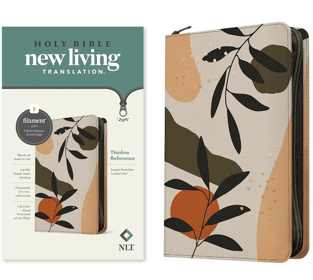 NLT Thinline Reference Zipper Bible, Filament Edition cover image