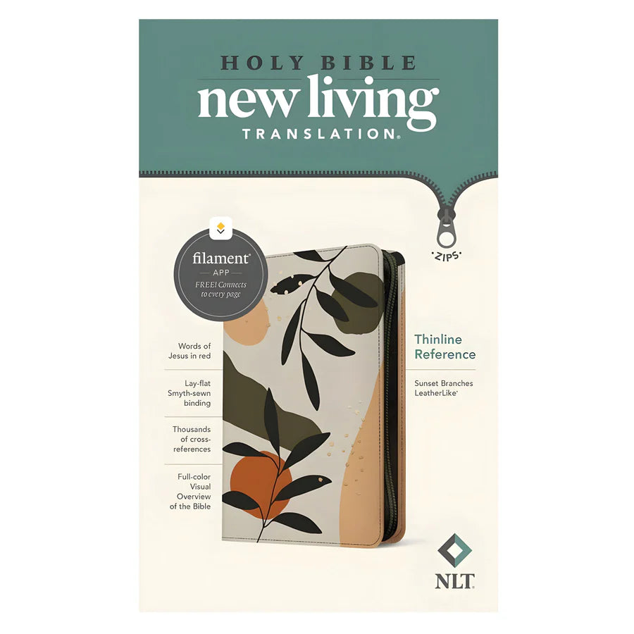 NLT Thinline Reference Zipper Bible