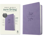 NLT Large Print Premium Value Thinline Bible, Filament Enabled (LeatherLike, Lavender Song) cover image