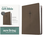 Premium Gift Bible NLT, Filament Enabled (LeatherLike, Star Cross Taupe, Red Letter) cover image