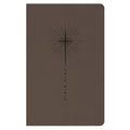 NLT Star Cross Taupe Imitation Leather Premium Gift Bible