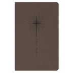 NLT Star Cross Taupe Imitation Leather Premium Gift Bible