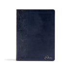 CSB Spurgeon Study Bible, Navy LeatherTouch, Black Letter, Study Notes and Commentary, Quotes, Sermons Outlines, Easy-to-Read Bible Serif Type cover image
