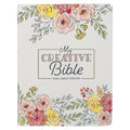 KJV Holy Bible, My Creative Bible, Faux Leather Flexible Cover Ribbon Marker, King James Version, White Floral (KJV Creative Editions) cover image