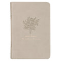 KJV Taupe Faux Leather Compact Bible