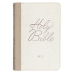 KJV White Faux Leather Mini Pocket Bible