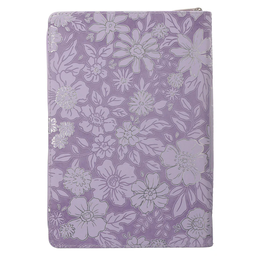 Trust in the Lord with All Your Heart - Faux Leather Journal with Zipped Closure