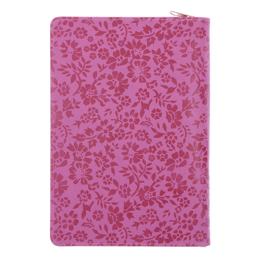 With God All Things Are Possible - Faux Leather Journal with Zipped Closure