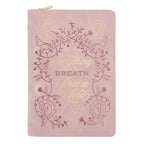 Let Everything That Has Breath Praise the Lord - Faux Leather Journal with Zipped Closure