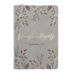 Strength and Dignity - Faux Leather Journal with Zipped Closure