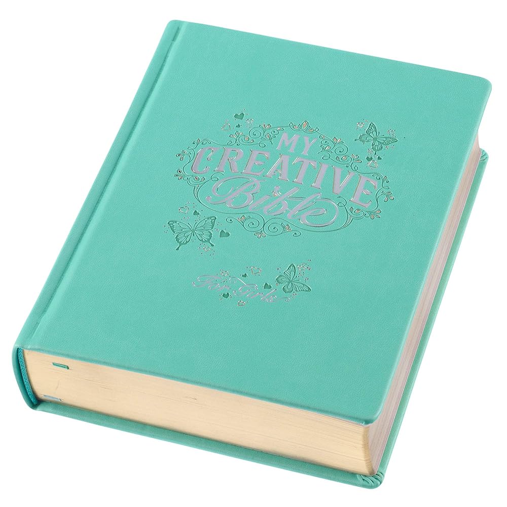 ESV Holy Bible, My Creative Bible For Girls, Faux Leather Hardcover w/Ribbon Marker, Illustrated Coloring, Journaling and Devotional Bible, English Standard Version, Teal (ESV Creative Editions Girls) cover image
