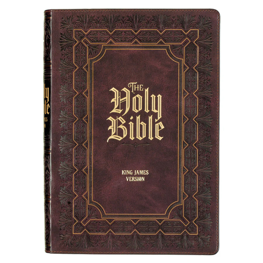 KJV Holy Bible, Super Giant Print Faux Leather Red Letter Edition