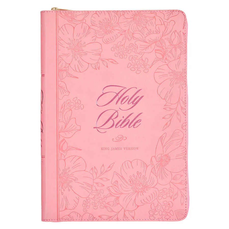 KJV Holy Bible, Thinline Large Print Faux Leather Red Letter Edition