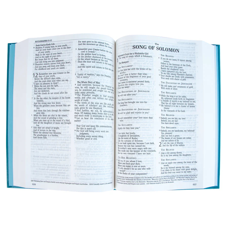 NKJV Teal Hardcover Bible