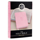 KJV Ballet Pink Faux Leather Compact Bible