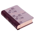KJV Two-Tone Purple Faux Leather Compact Large Print Bible