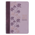 KJV Two-Tone Purple Faux Leather Compact Large Print Bible