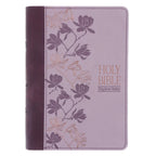 KJV Two-Tone Purple Faux Leather Compact Large Print Bible