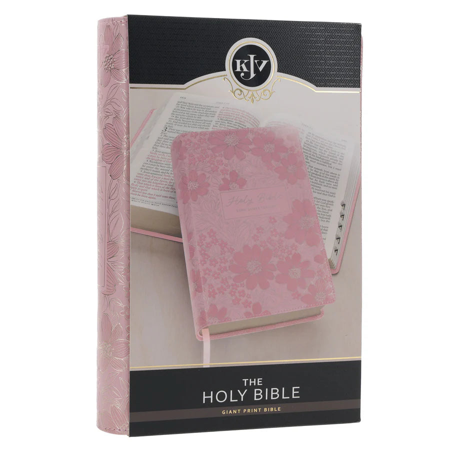 KJV Light Pink Faux Leather Giant Print Bible