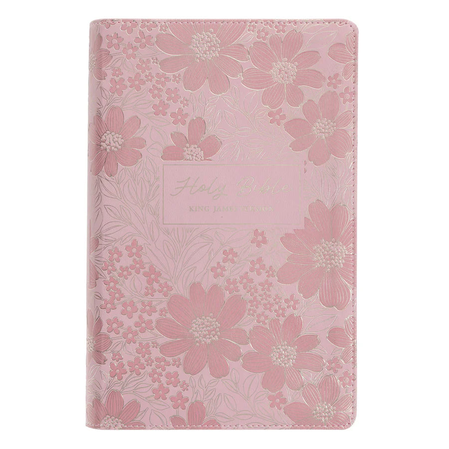 KJV Light Pink Faux Leather Giant Print Bible