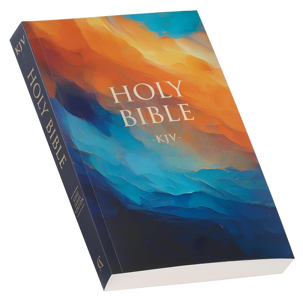 KJV Holy Bible, Outreach Bible - Softcover, King James Version, Multi-color Art cover image