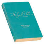 KJV Holy Bible, Gift Edition Faux Leather, King James Version, Teal cover image